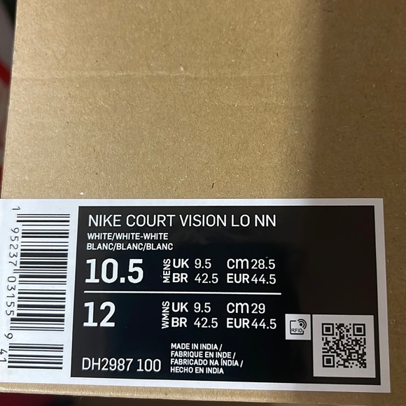 Nike Court Vision Low NEXT NATURE ‘Triple White’ Men’s sneakers - athletic shoes - Picture 16 of 16